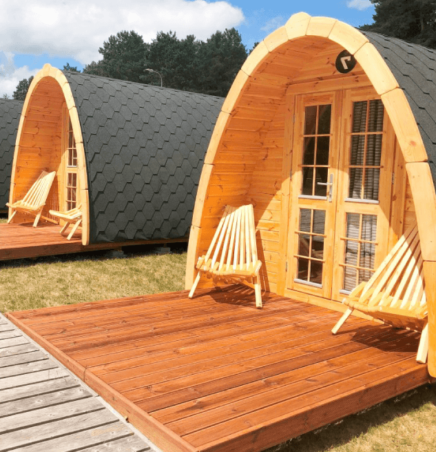 casette in legno prefabbricate da campeggio